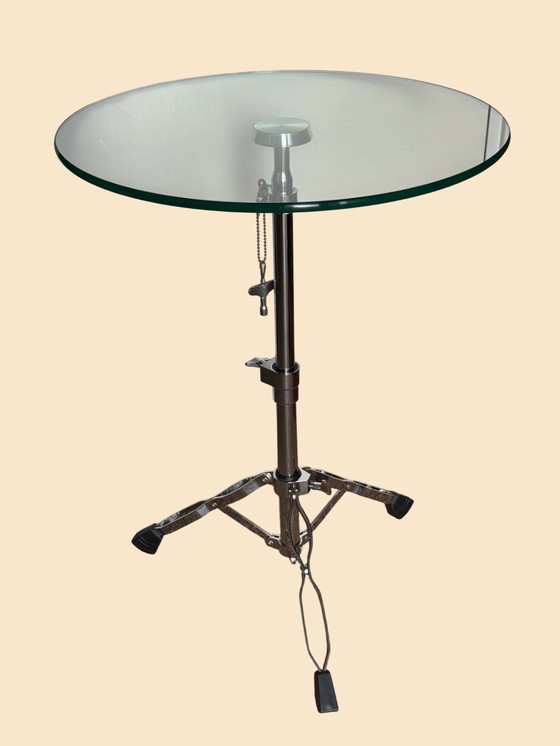 Image 1 of 🥁 UNIQUE DESIGN SIDE TABLE | CYMBAL STAND TABLE | 90s