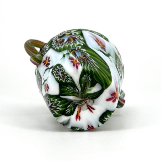 Image 1 of Vintage Murano Millefiori glass amphora – attr. Fratelli Toso