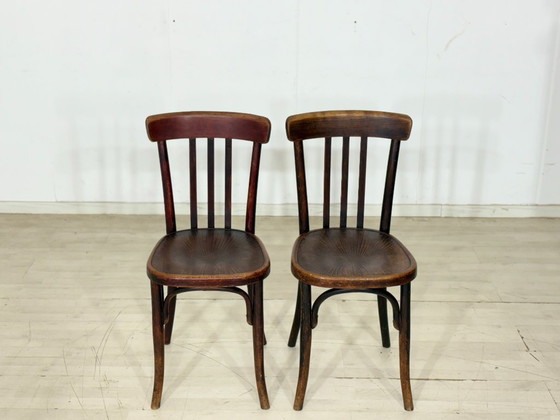 Image 1 of Set of 4 solid wood chairs / oak dining chairs / kitchen chairs