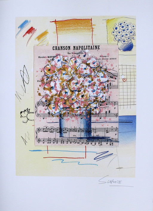 Schlote, Wilhelm - Chanson Napolitaine - Giclee - Hand signed