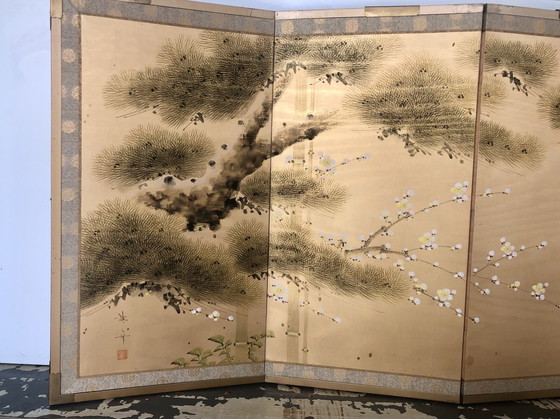 Image 1 of Paravent de chambre japonais Byobu
