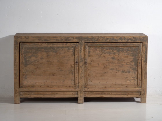 Antique sideboard with gray patina (c.1900) #78 (photo 31 of 40)