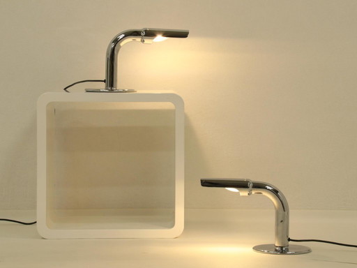 Juego de 2 lámparas de mesa modelo Gulp de Ingo Maurer, Alemania, años 60