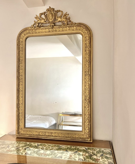 Espejo antiguo de 121x74cm