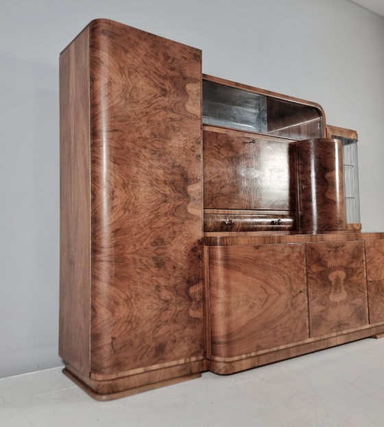 Art Deco Display Sideboard, 1940s – Wood (photo 6 of 12)