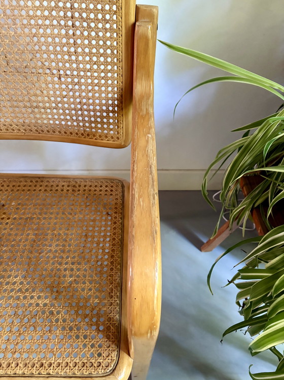 B-16 Stoel uit de jaren 70, ontworpen door Mirjana Maračić – Mundus, Fauteuils, Wood, Rattan (photo 9 of 11)