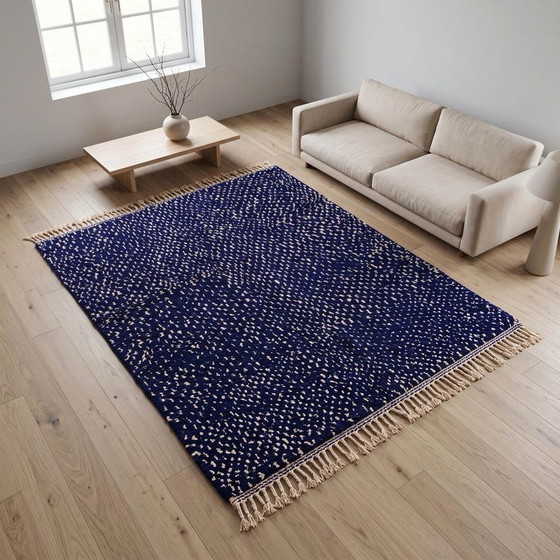 Magnifico tappeto blu artigianale 200/300cm – Tappeti, Lana (photo 7 of 8)