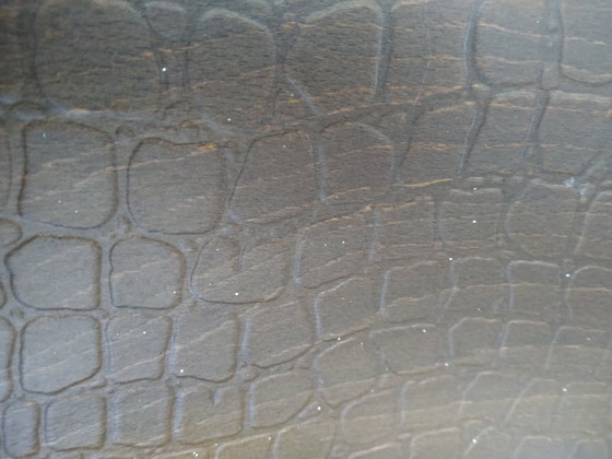 Image 1 of Silla Thonet Mundus con estampado de cocodrilo