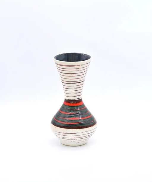 Scheurich 523-21 West German Fat Lava Vase – Vintage Mid-Century Modern Pottery