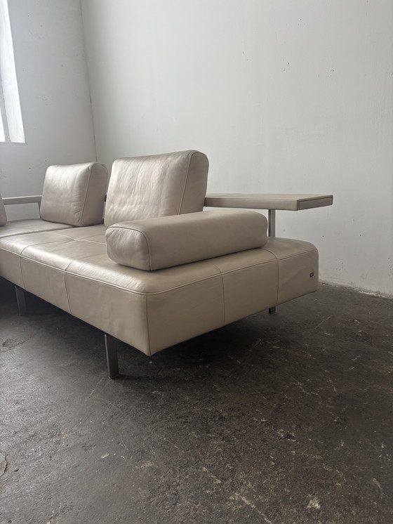 Image 1 of Canapé d'angle Rolf Benz Dono en cuir taupe