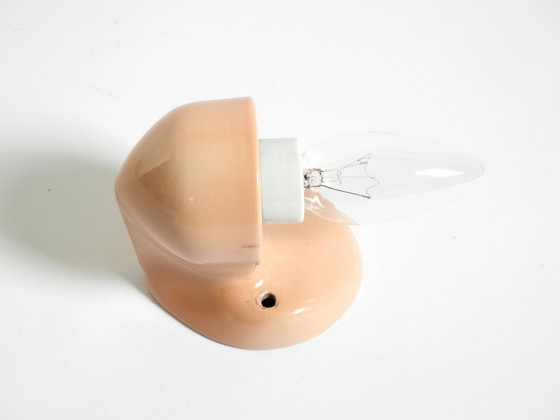 Image 1 of Prachtige wandlamp van glaskeramiek in mid-century modern stijl van Wagenfeld.