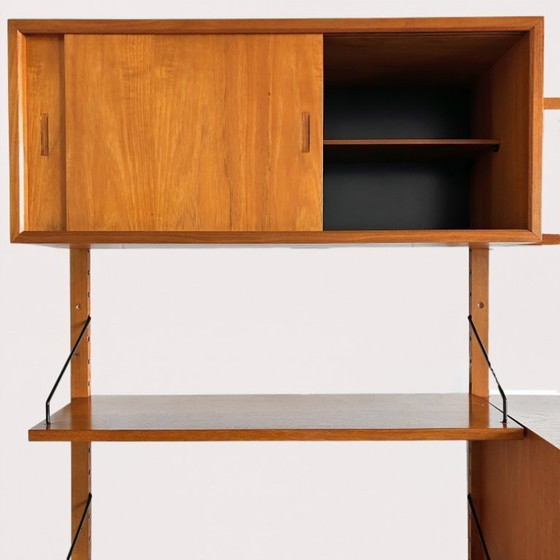 Image 1 of Mid-Century Poul Cadovius Royal Wall Unit Danish Design Vintage 1950s