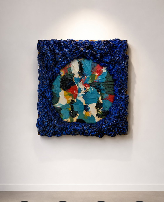 Image 1 of Mixed media Blue Echoes 2x