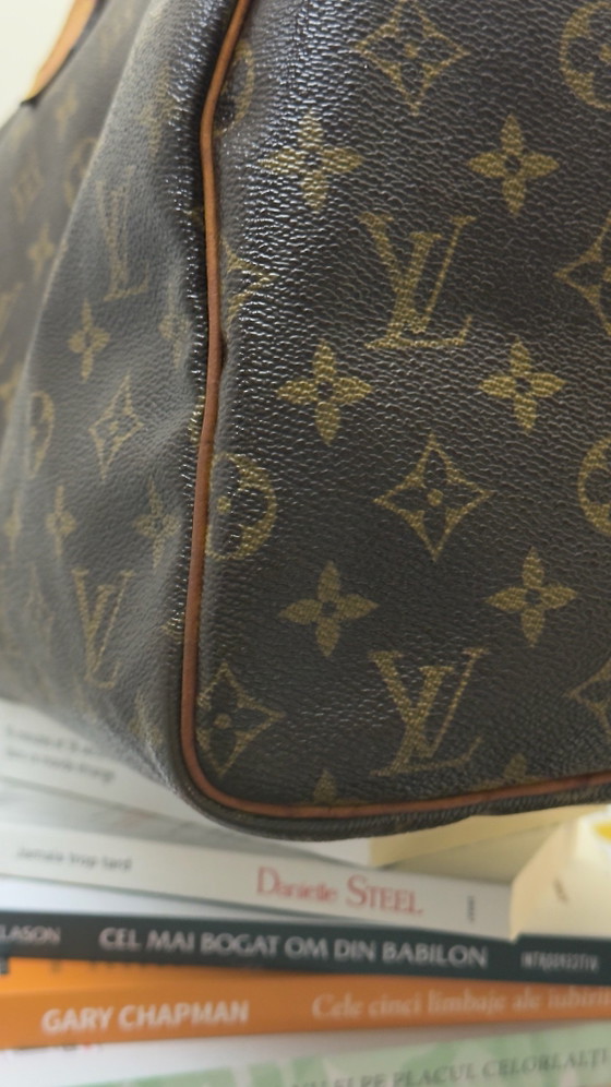 Handtas Speedy Louis Vuitton – Top handle tassen, Leer, Canvas (photo 8 of 15)