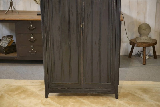 Distressed wardrobe from the 1950s. – Wood, Vintage (photo 14 of 15)