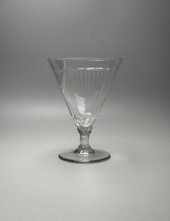 Vasos Doyen “Yvette” – Juego de seis vasos. Bélgica, época Art Déco, circa 1930. – Vasos y jarras, Crystal (photo 2 of 15)
