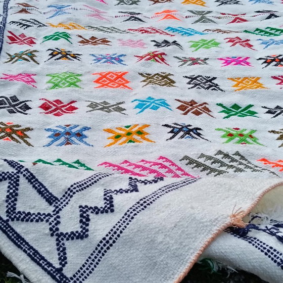 Image 1 of Handgeknoopt Berber kleed wol 147x90cm