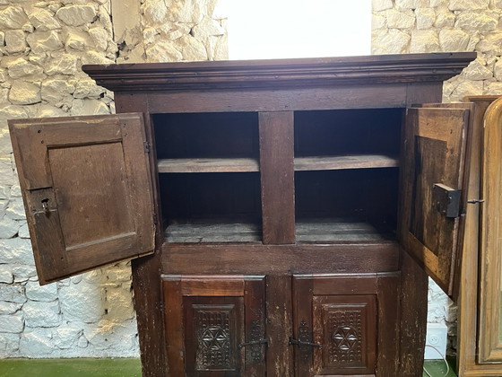 Buffet mit 4 Türen, 18. Jahrhundert, Highboards, Holz, Braun (Foto 13 von 15)