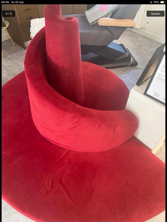 Image 1 of Banco de diseño rood fluweel