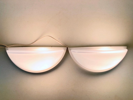 Image 1 of Deux appliques murales de Glashütte Limburg, design des années 1970/80