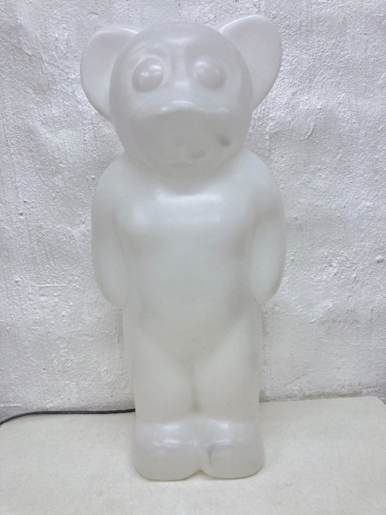 Image 1 of Lámpara de pie XXL Lumibär blanca de los años 90 de Flötotto