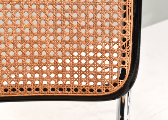 Set di 4 sedie Cesca modello B32 di Marcel Breuer – Italia, anni '70 – Gavina, Sedie da pranzo, Rattan (photo 14 of 15)