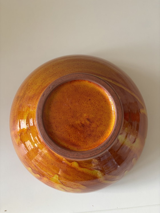 Image 1 of Grote handgeschilderde mid century kom