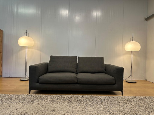 Minotti Andersen 2-Sitzer Dunkelgrau