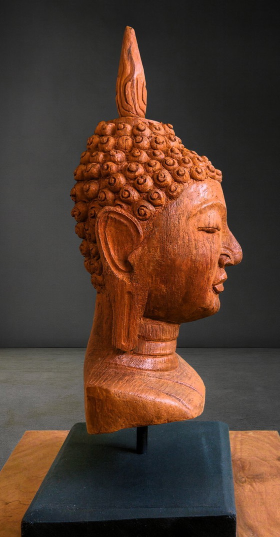 Image 1 of Hand-carved Buddha statue Chiang Mai