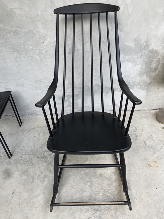 Image 1 of Lena Larson nesto zwarte schommelstoel