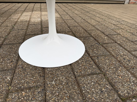 Image 1 of 2x Mesa auxiliar Knoll Tulip Eero Saarinen, 51 cm Laminado blanco