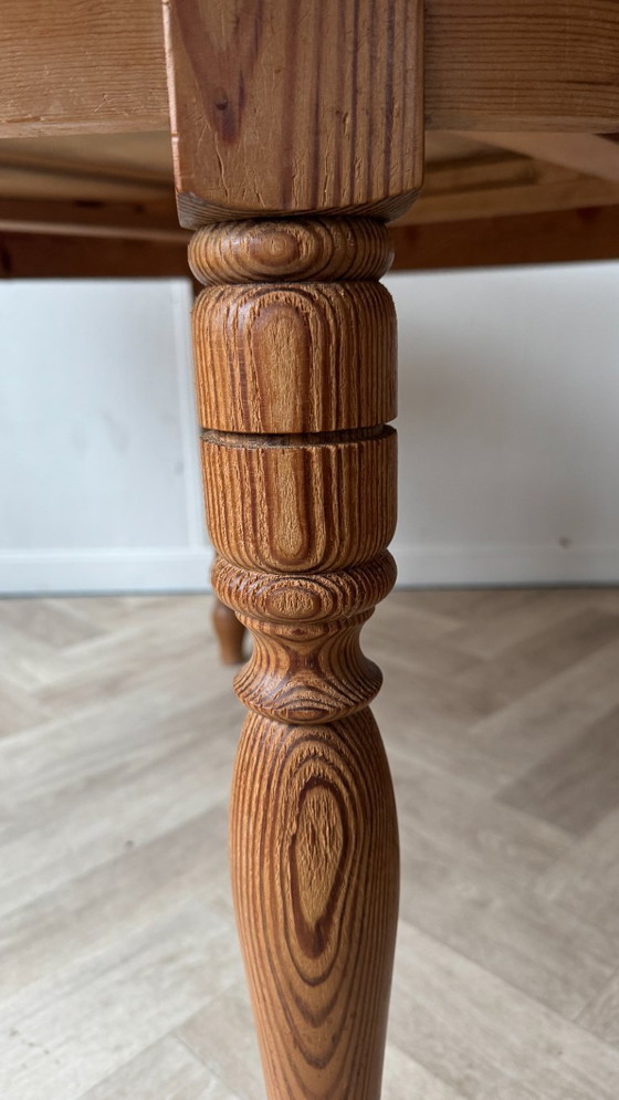 Image 1 of tavolo allungabile in pino, francese