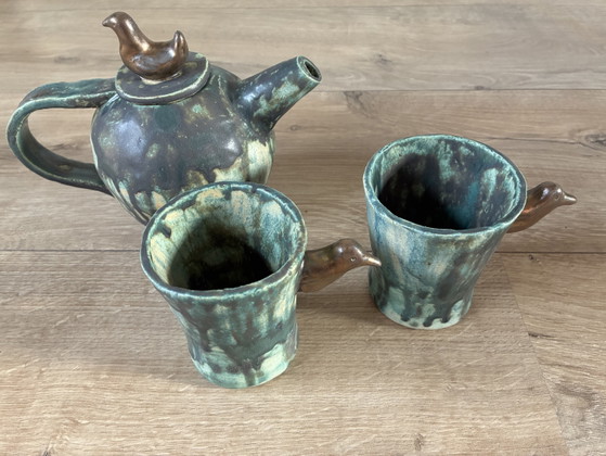 Image 1 of Handgefertigtes Keramik-Teeservice