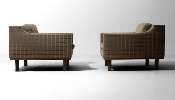 Image 1 of Ensemble de fauteuils club lounge de Dino Cavalli, années 1970