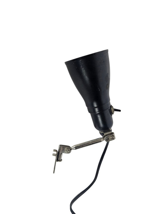 Pfaff - Industrial Bakelite Machine Lamp - Adjustable Arm - Germany - 1950s – Desk lamps, Metal, Plastic (photo 9 of 9)