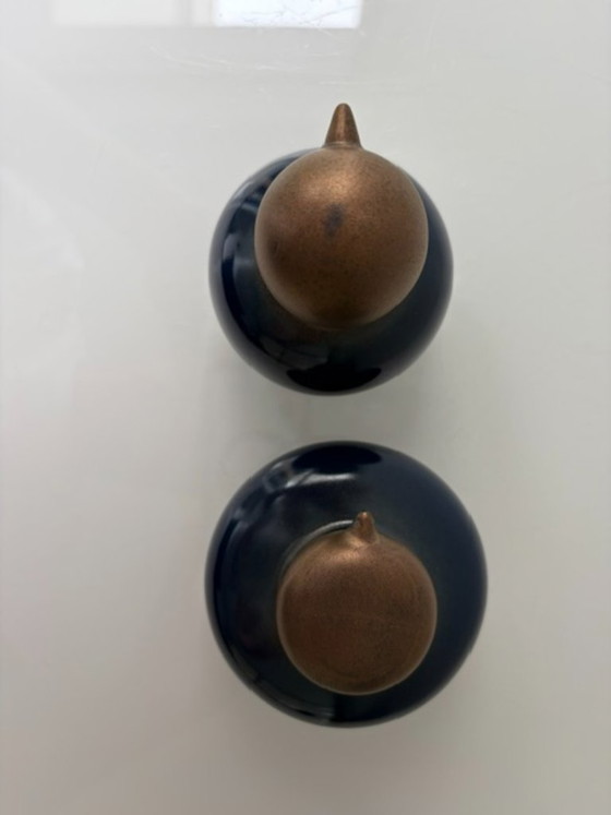 Set van 2 Vintage Keramische Beelden Scandinavische Look – Decoratieve objecten, Ceramic (photo 8 of 10)