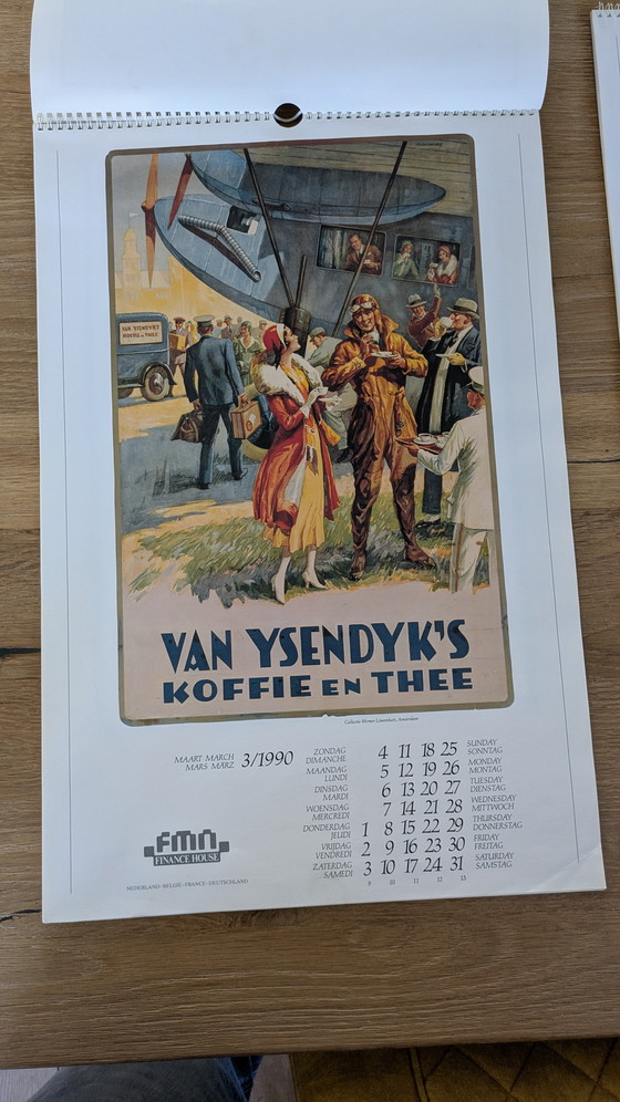 Image 1 of Calendario vintage 1990 Holland Posters (società finanziaria)