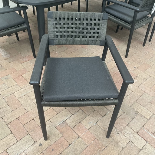 Max & Luuk Lennon garden table - 280x110 with Jago garden chair (set of 8)