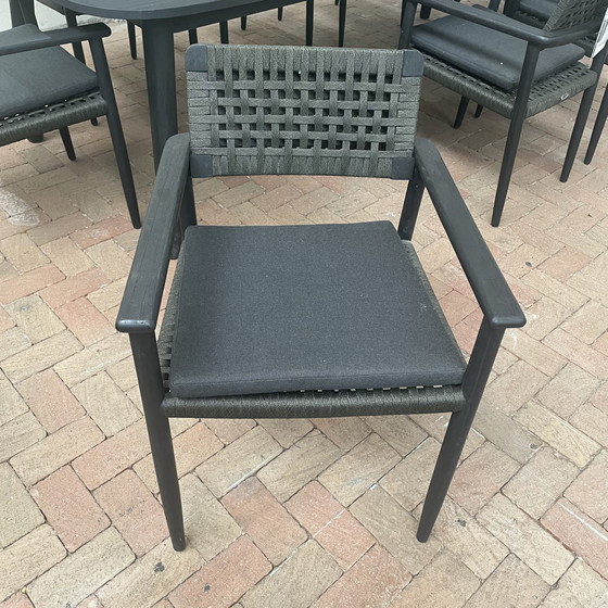 Image 1 of Max & Luuk Lennon garden table - 280x110 with Jago garden chair (set of 8)