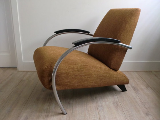 Gelderland Fauteuil 5470 Design Jan Des Bouvrie Als Nieuw 2x – Chrome (photo 2 of 6)