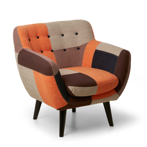 Sillón retro y colorido