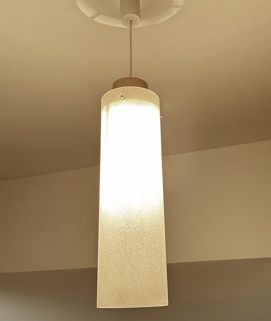 Image 1 of Very Large Mid Century Glass Pendant Lamp