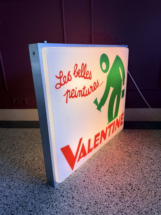 Image 1 of Vintage French light box “Valentine” –Charles Loupot–Paris –