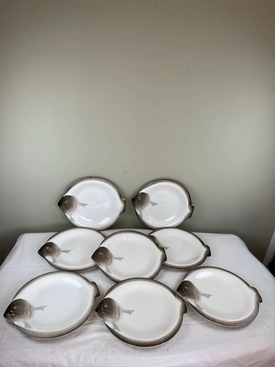 Fischteller Longwy – Geschirr, Porcelain, Art Deco (photo 2 of 14)
