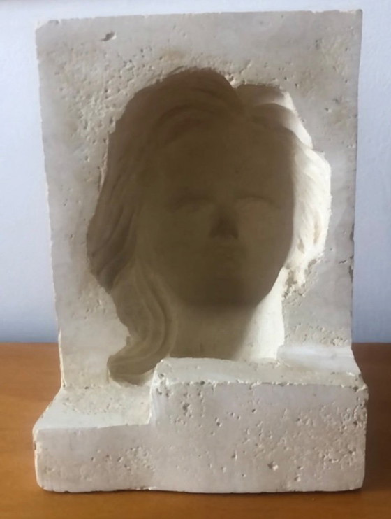 Brutalist Kinetic Art Table Lamp – Stone (photo 15 of 20)