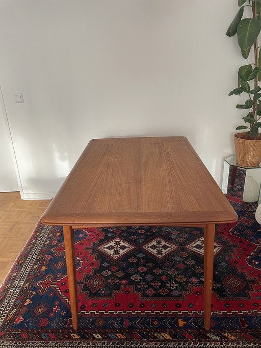 Dänischer Mid Century Teak Esstisch, ausziehbar, 1960er – Svend Aage Madsen
