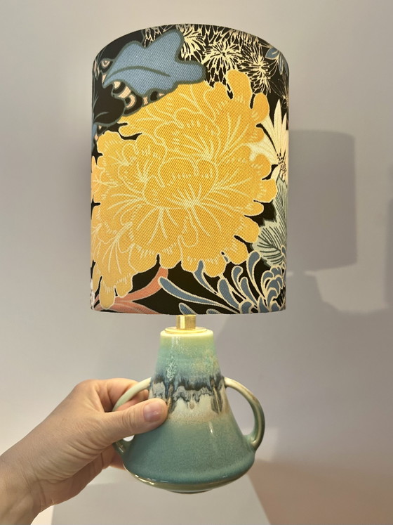 Image 1 of Japanese vase lamp with ethereal shade - Japandi style