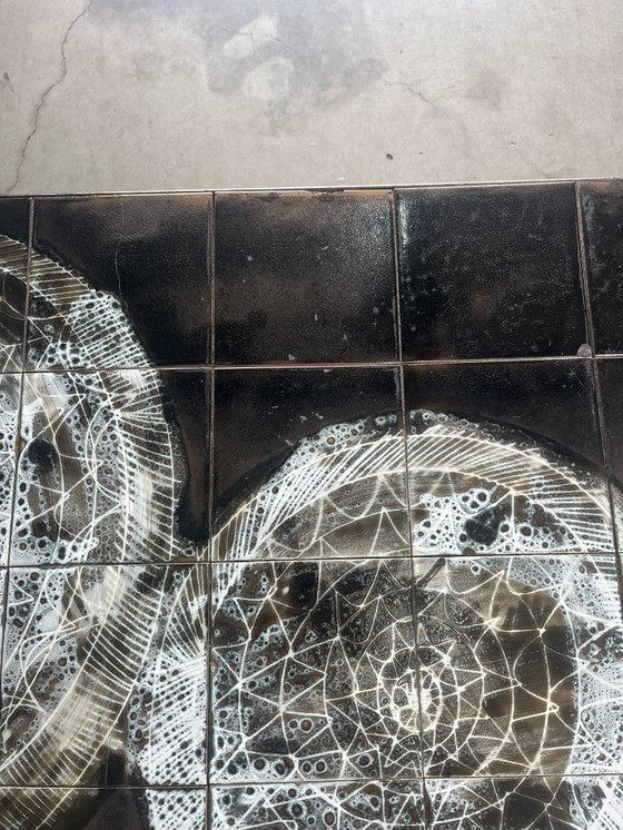 Image 1 of Coffee table, Belarti Tile table with chrome frame