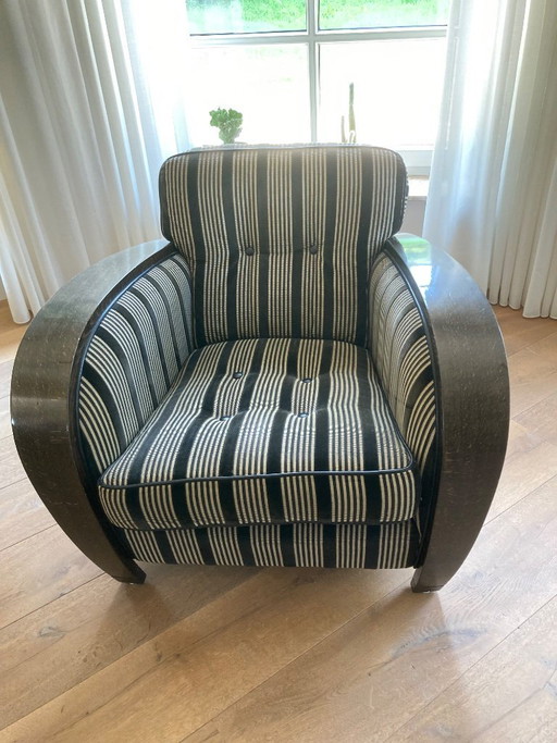 2x vintage design fauteuils.