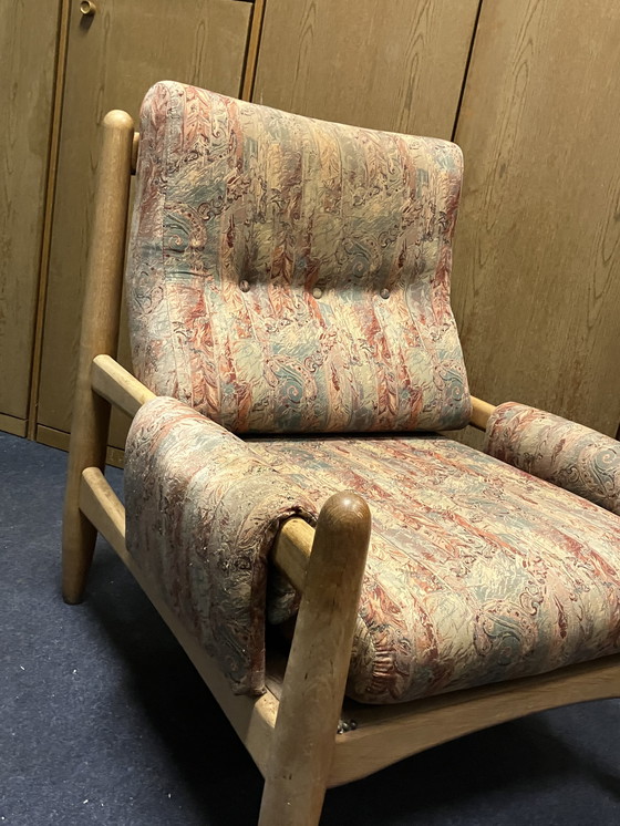 Image 1 of Fauteuil eikenhout vintage - clubzetel - poltrona